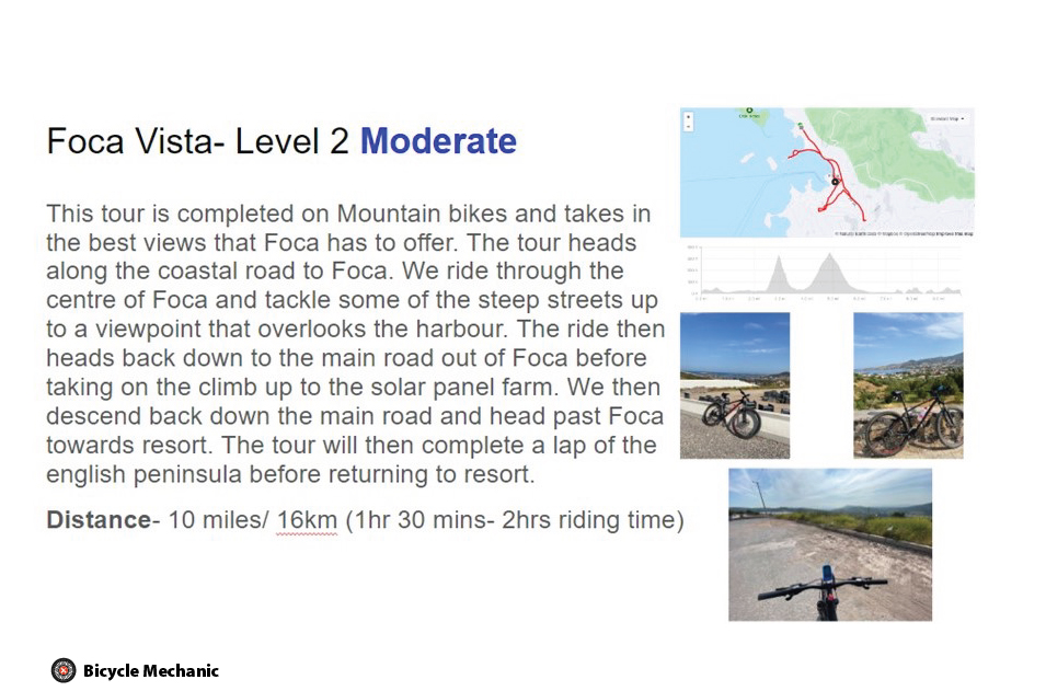 MW Phokaia Beach & Resort Bike Routes